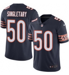 Nike Bears #50 Mike Singletary Navy Blue Team Color Mens Stitched NFL Vapor Untouchable Limited Jersey