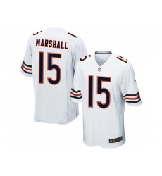 Nike Chicago Bears 15 Brandon Marshall Game White NFL Jersey