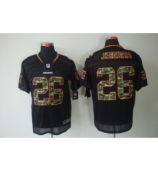 Nike Chicago Bears 26 Tim Jennings Black Elite Camo Number NFL Jersey