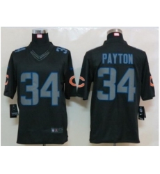 Nike Chicago Bears 34 Walter Payton black Limited Impact fashion NFL Jersey