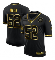 Nike Chicago Bears 52 Khalil Mack Black Gold 2020 Salute To Service Limited Jersey