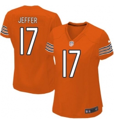 Nike NFL Chicago Bears #17 Alshon Jeffery Orange Women's Game Alternate