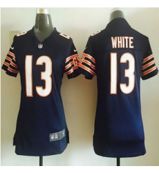 Women New Bears #13 Kevin White Navy Blue Team Color Stitched NFL Elite Jersey