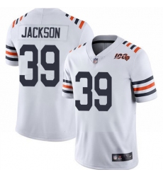 Bears 39 Eddie Jackson White Alternate Youth Stitched Football Vapor Untouchable Limited 100th Season Jersey