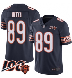 Youth Chicago Bears 89 Mike Ditka Navy Blue Team Color 100th Season Limited Football Jersey