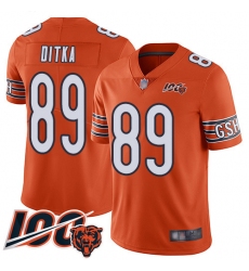 Youth Chicago Bears 89 Mike Ditka Orange Alternate 100th Season Limited Football Jersey