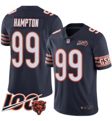 Youth Chicago Bears 99 Dan Hampton Navy Blue Team Color 100th Season Limited Football Jersey