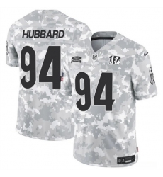 Men Cincinnati Bengals 94 Sam Hubbard 2024 F U S E Arctic Camo Salute To Service Limited Stitched Football Jersey