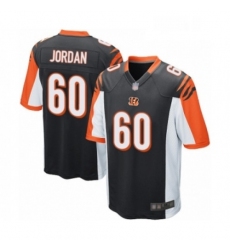 Mens Cincinnati Bengals 60 Michael Jordan Game Black Team Color Football Jersey