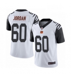 Mens Cincinnati Bengals 60 Michael Jordan Limited White Rush Vapor Untouchable Football Jersey