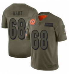 Womens Cincinnati Bengals 68 Bobby Hart Limited Camo 2019 Salute to Service Football Jersey