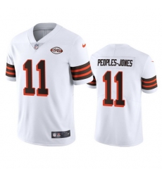 Cleveland Browns 11 Donovan Peoples Jones Nike 1946 Collection Alternate Vapor Limited NFL Jersey  White