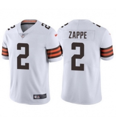 Men Cleveland Browns 2 Bailey Zappe White Vapor Limited Stitched Football Jersey