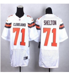 New Cleveland Browns #71 Danny Shelton White Men Stitched NFL New Elite Jersey