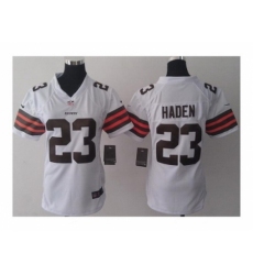 Nike Women Jerseys Cleveland Browns #23 Joe Haden white