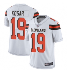 Youth Nike Browns #19 Bernie Kosar White Stitched NFL Vapor Untouchable Limited Jersey