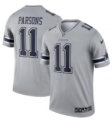 Men Dallas Cowboys 11 Micah Parsons Limited Gray Inverted Vapor Nike Jersey