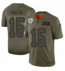 Men Dallas Cowboys 15 Devin Smith Limited Camo 2019 Salute to Service Football Jersey