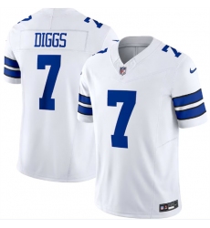 Men Dallas Cowboys 7 Trevon Diggs White 2023 F U S E  Limited Stitched Football Jersey