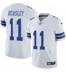 Mens Nike Dallas Cowboys 11 Cole Beasley White Vapor Untouchable Limited Player NFL Jersey