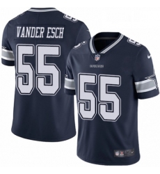 Mens Nike Dallas Cowboys 55 Leighton Vander Esch Navy Blue Team Color Vapor Untouchable Limited Player NFL Jersey