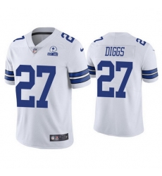 Nike Men Dallas Cowboys 27 Trevon Diggs White Established In 1960 Patch NFL Vapor Untouchable Limited Jersey