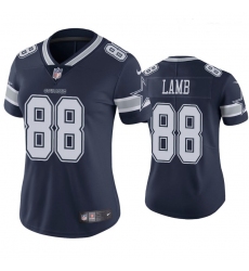 Women Cowboys  88 CeeDee Lamb Navy Blue Team Color Men Stitched NFL Vapor Untouchable Limited Jersey