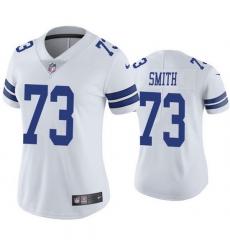 Women Dallas Cowboys 73 Tyler Smith White Vapor Untouchable Limited Stitched Jersey