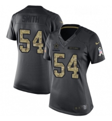 Womens Nike Dallas Cowboys 54 Jaylon Smith Limited Black 2016 Salute to Service NFL Jersey