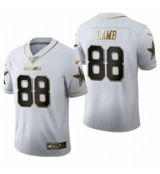 Youth Cowboys 88 Ceedee Lamb White Gold 100th Season Vapor Untouchable Limited Jersey