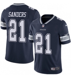 Youth Nike Dallas Cowboys 21 Deion Sanders Navy Blue Team Color Vapor Untouchable Limited Player NFL Jersey