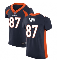 Broncos 87 Noah Fant Navy Blue Alternate Men Stitched Football Vapor Untouchable Elite Jersey