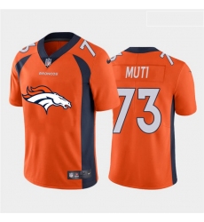 Nike Broncos 73 Netane Muti Orange Team Big Logo Vapor Untouchable Limited Jersey