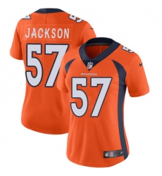 Nike Broncos #57 Tom Jackson Orange Team Color Womens Stitched NFL Vapor Untouchable Limited Jersey