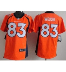 Women Nike Denver Broncos 83 Wes Welker Orange NFL Jerseys New Style