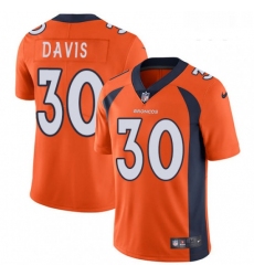 Youth Nike Denver Broncos 30 Terrell Davis Elite Orange Team Color NFL Jersey