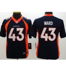 Youth Nike Denver Broncos #43 T.J. Ward Blue Alternate Stitched NFL Jersey