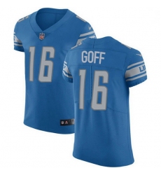 Men Detroit Lions 16 Jared Goff Blue Throwback Men Stitched NFL Vapor Untouchable Elite Jersey