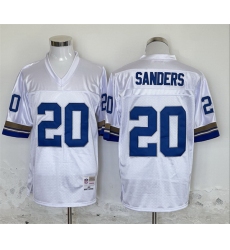 Men Detroit Lions 20 Barry Sanders Throwback Stitched Jersey