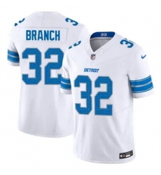 Men Detroit Lions 32 Brian Branch White 2023 F U S E Vapor Untouchable Limited Stitched Jersey