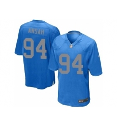 Nike Detroit Lions 94 Ziggy Ansah Blue Limited Alternate NFL Jersey