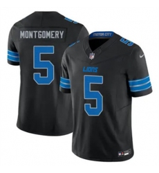 Youth Detroit Lions 5 David Montgomery Black 2024 F U S E Vapor Limited Stitched Jersey