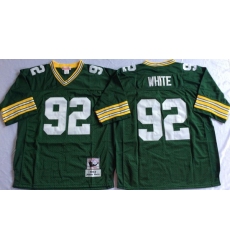 Men Green Bay Green Bay Packers 92 Reggie Green M&N Throwback Jersey