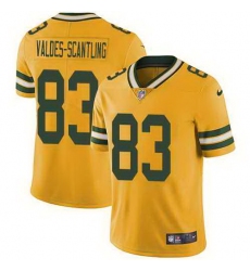 Nike Packers 83 Marquez Valdes Scantling Orange Vapor Untouchable Limited Jersey