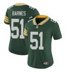 Women Green Bay Packers 51 Krys Barnes Limited Green Team Color Vapor Untouchable Jersey