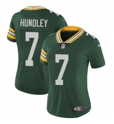 Womens Nike Packers #7 Brett Hundley Green  Team Color Vapor Untouchable Elite Player NFL Jersey