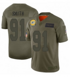 Youth Green Bay Packers 91 Preston Smith Limited Camo 2019 Salute to Service Football Jersey