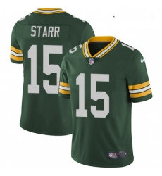 Youth Nike Green Bay Packers 15 Bart Starr Elite Green Team Color NFL Jersey