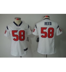 Women Nike Houston Texans #58 Brooks Reed White Color[NIKE LIMITED Jersey]