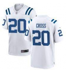 Men's Nike Indianapolis Colts Nick Cross #20 White F U S E Stitched NFL Jersey